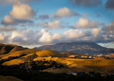 Mt Diablo with clouds