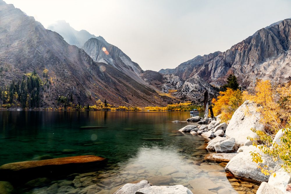 Convict Lake Fall colors Mammoth Mountain