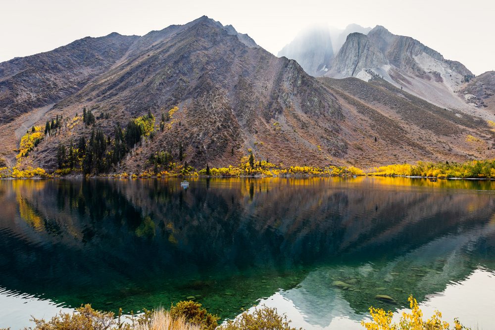 Convict Lake Fall colors Mammoth Mountain