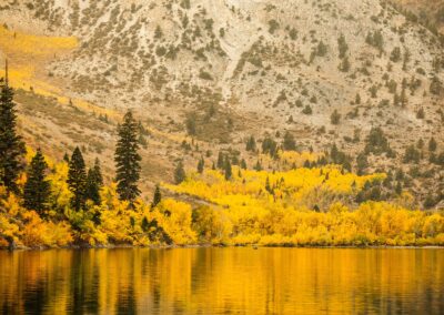 Convict Lake Fall colors Mammoth Mountain