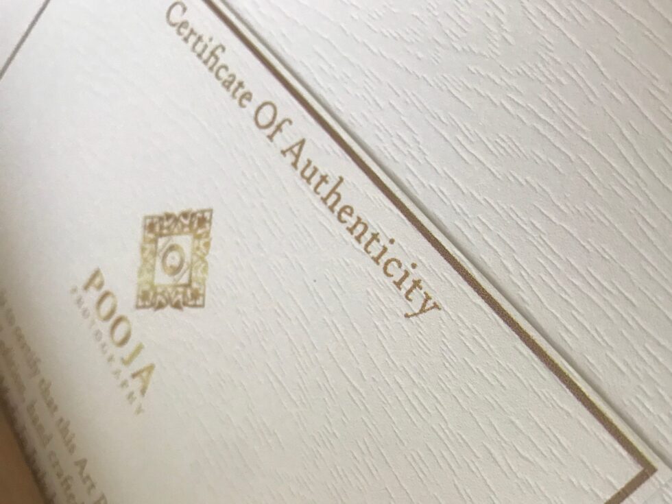 Certificate of Authenticity