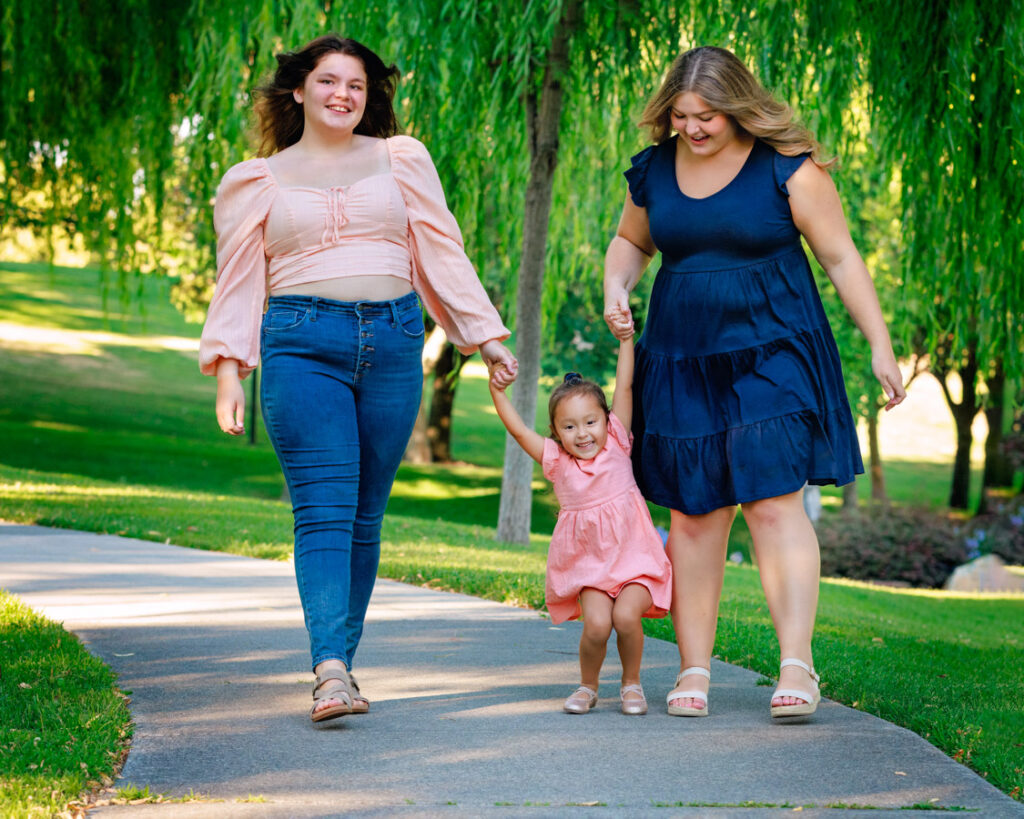 women with kid