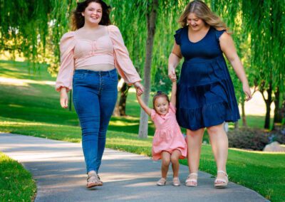 women with kid